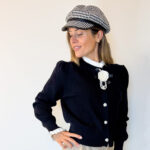 Basco da donna stile parigino, accessorio trendy moda.
