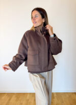 Cappottino Corto Marrone