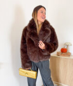 Giacca Ecopelliccia Brown