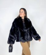 Giacca Ecopelliccia Nera