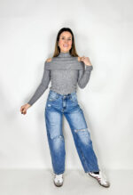 Jeans Mum fit strappati - immagine 2