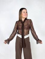 Pantaloni Sartoriali Marroni - immagine 2