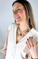 Collana cherry con simpatici charms, ideale per arricchire qualsiasi tipo di scollo.