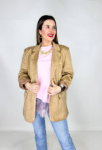 Blazer scamosciato oversize