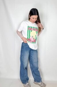 Jeans Style 03 baggy fit in Azzurro Lavato