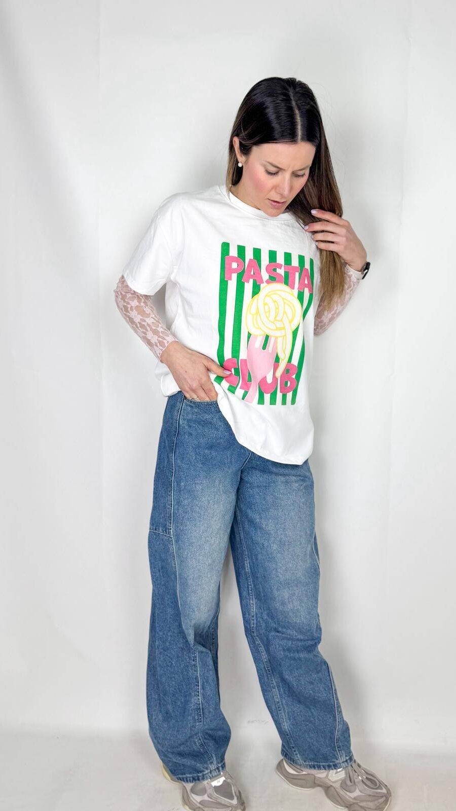 Jeans Style 03 baggy fit in Azzurro Lavato