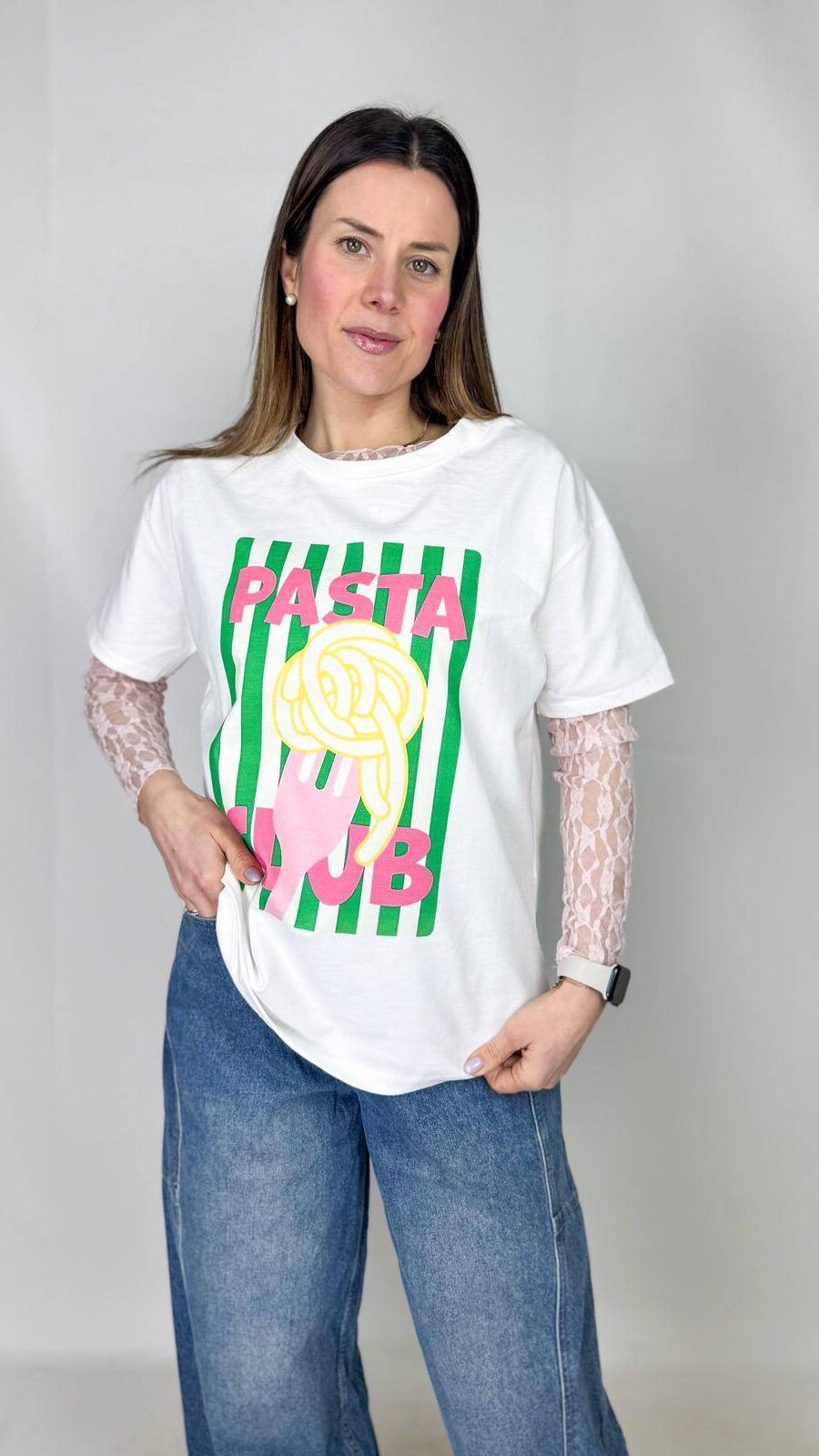 Maglia Pasta Style Vestibilità unica dalla 42 alla 48 100% cotone