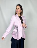 Giacca elegante pizzo semi-trasparente primaverile ed estivo