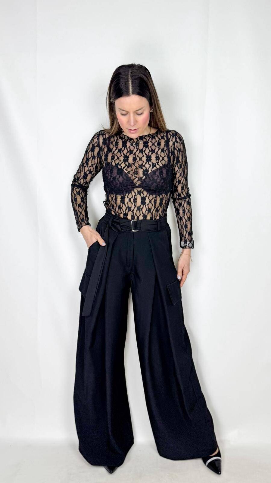 Pantaloni cargo elegant style