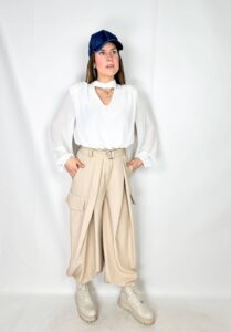 Pantaloni cargo elegant style