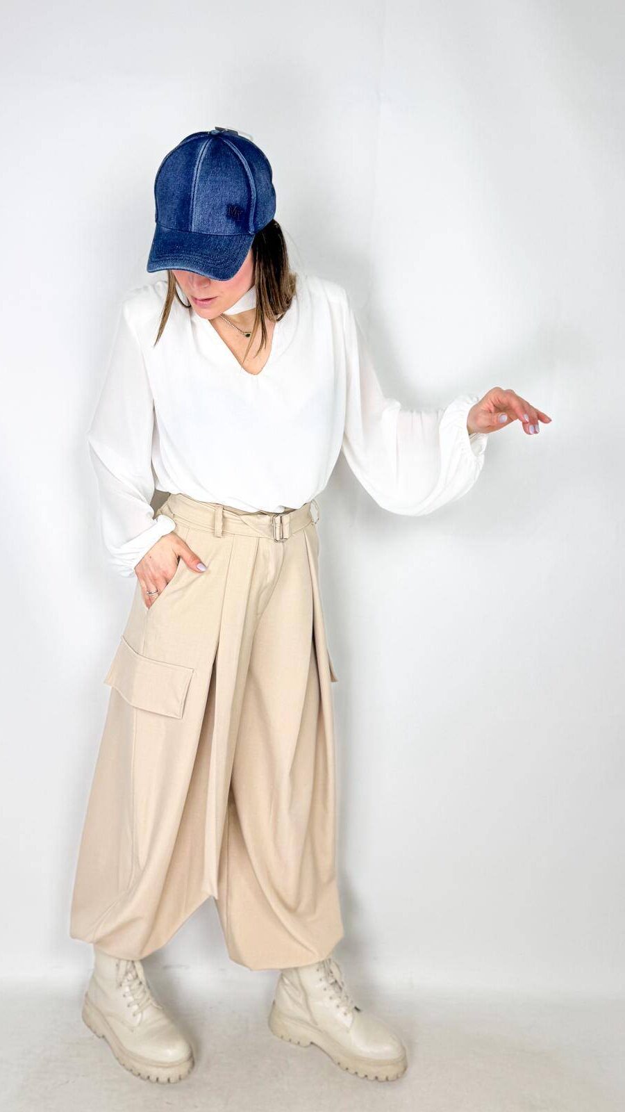 Pantaloni cargo elegant style