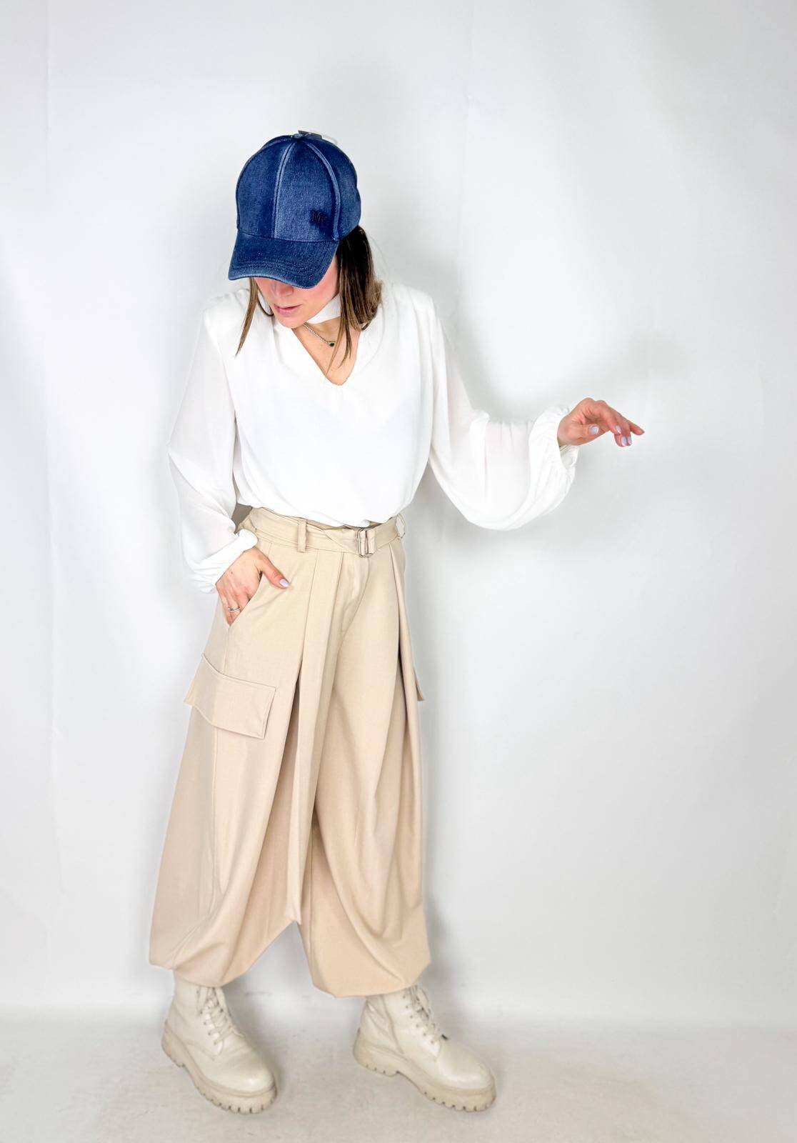 Pantaloni cargo elegant style