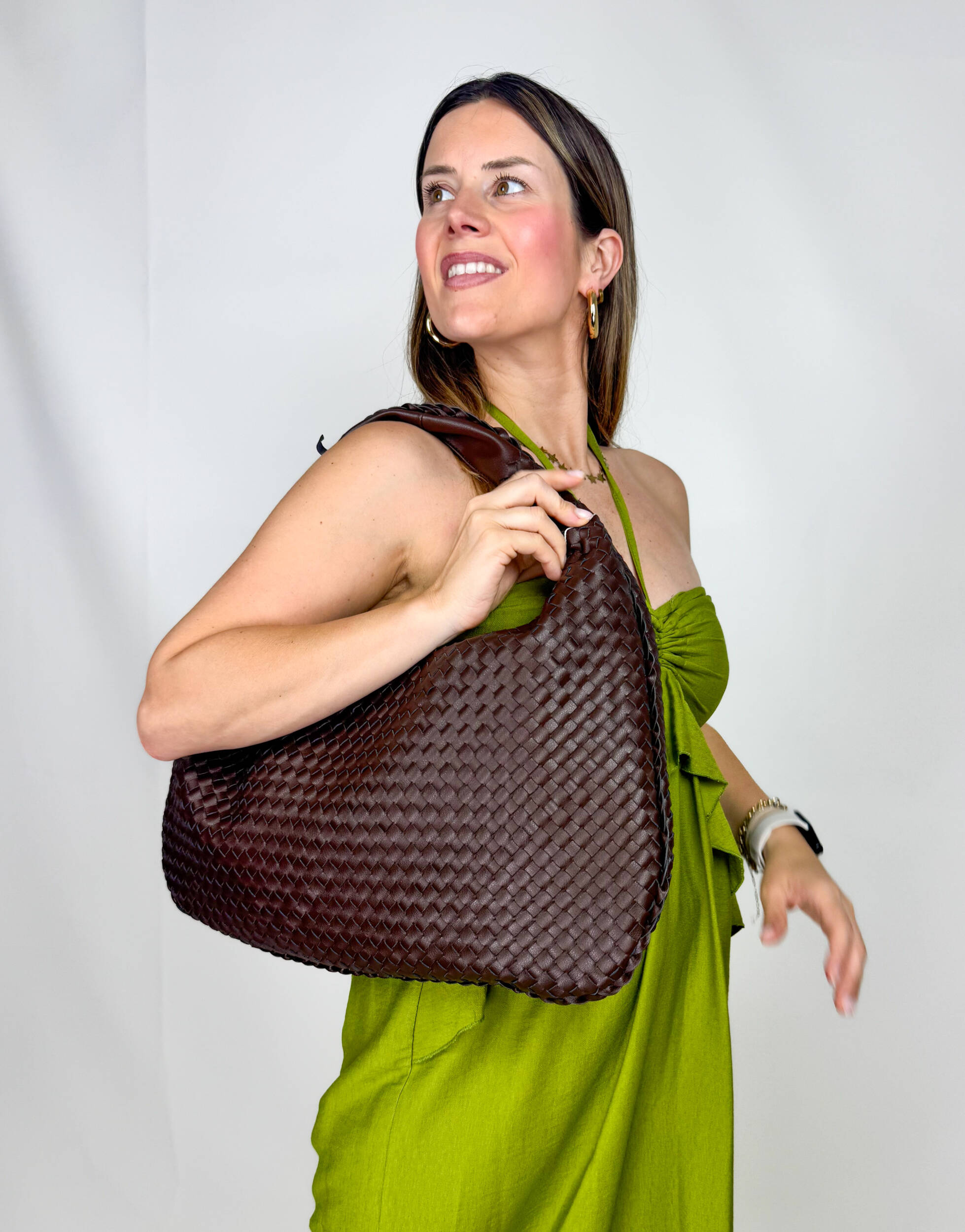 IMG_1731 Borsa Hobo Marrone - immagine 1