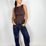 Velvet Leopard Straight Jeans