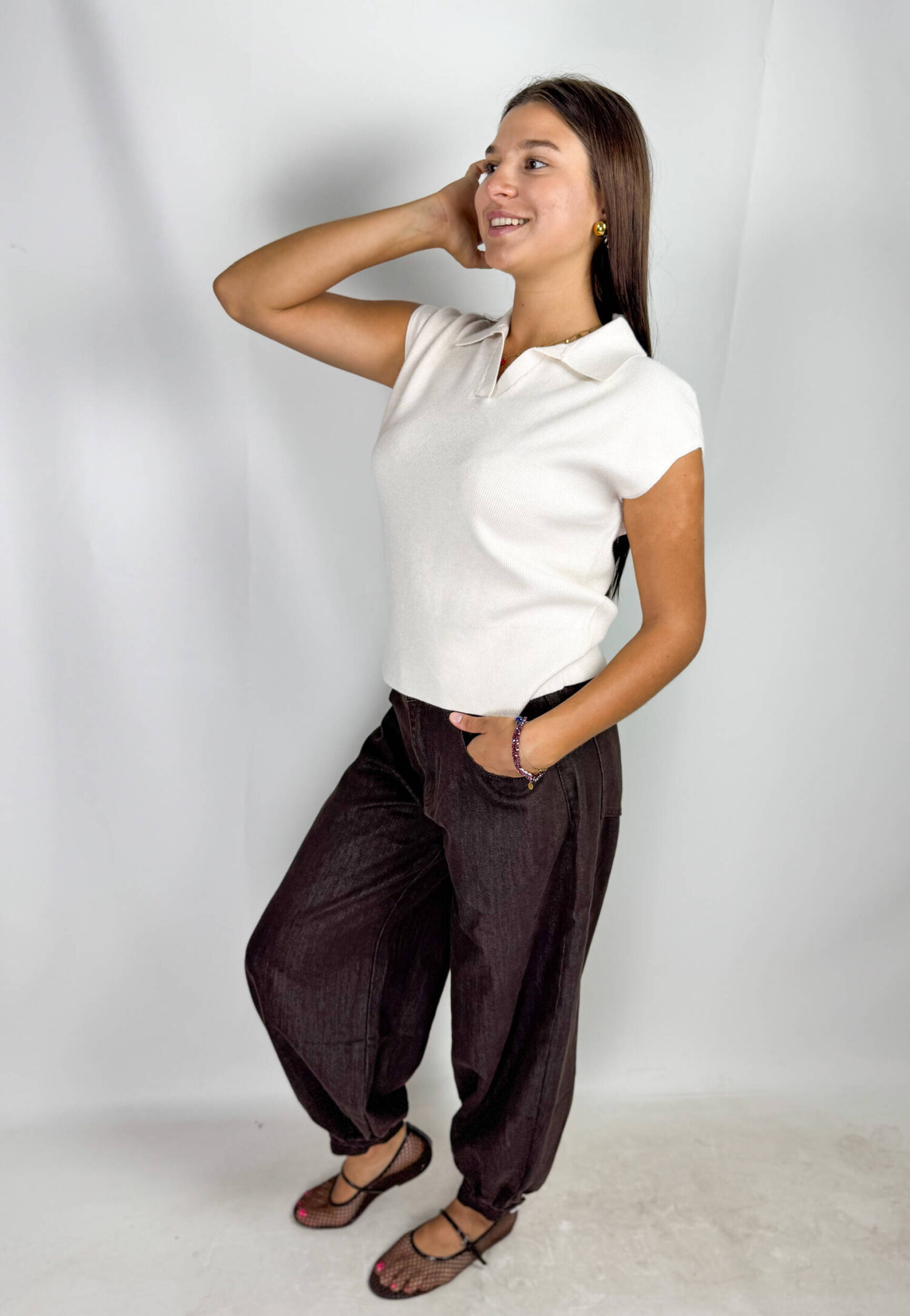 Pantaloni Brown Balloon - immagine 8