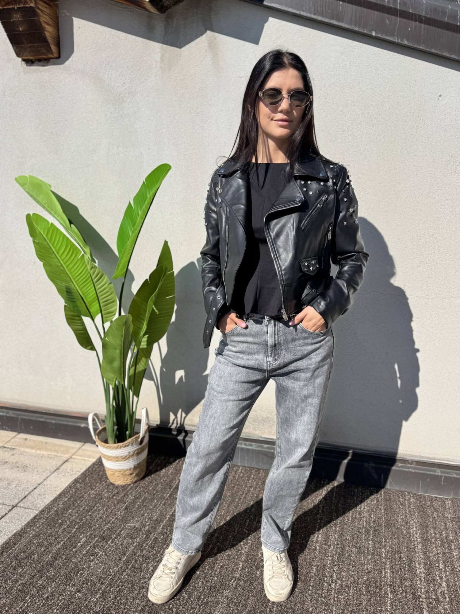 Jeans Mum Fit Grey - immagine 7