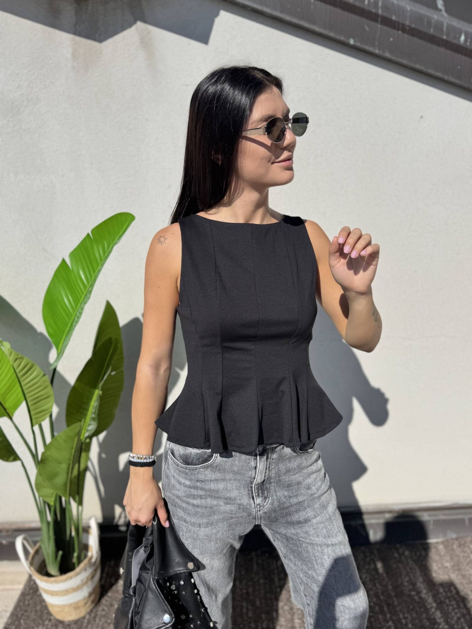 Jeans Mum Fit Grey - immagine 9