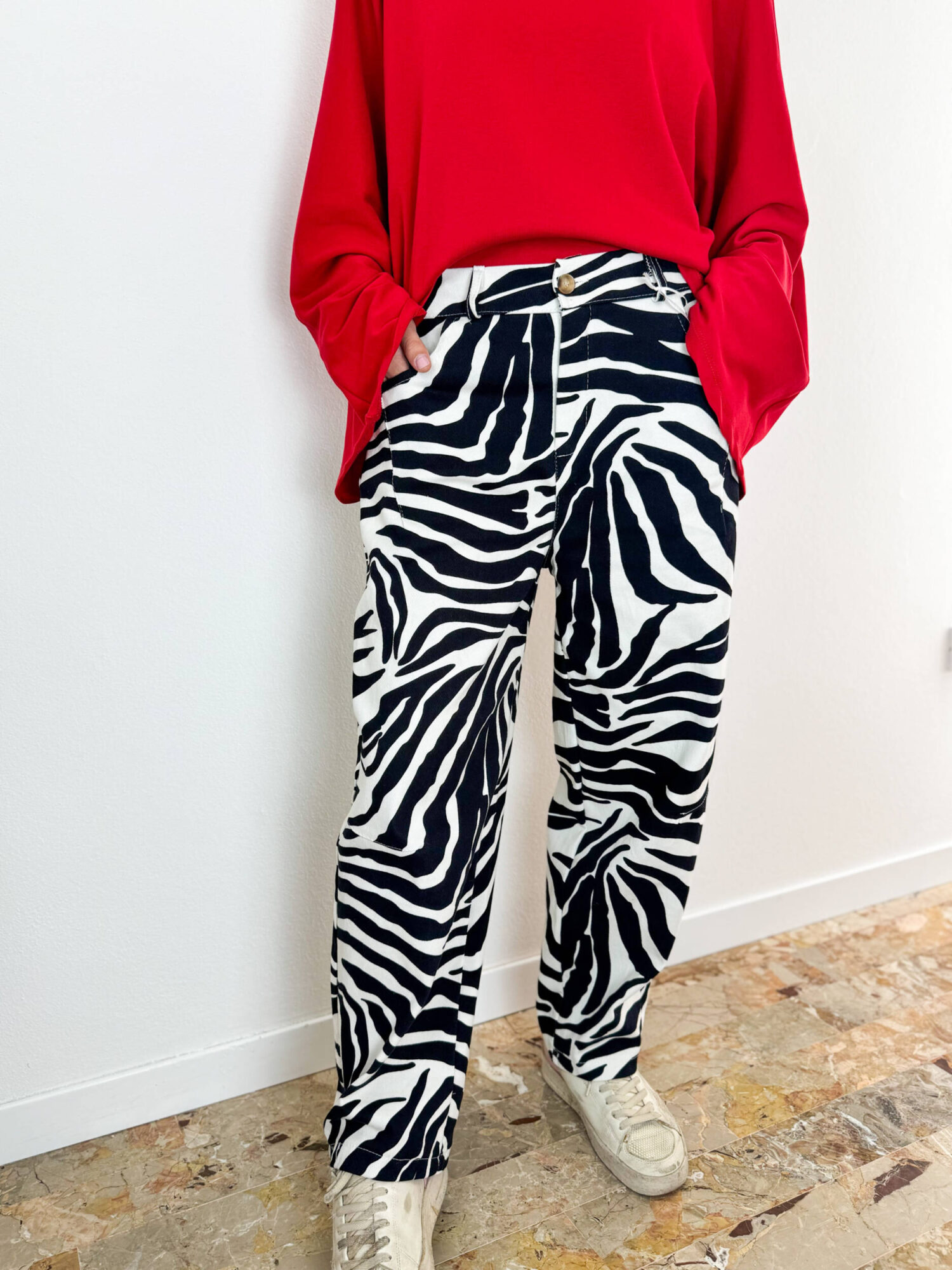 Pantaloni Zebra Animalier Chic - immagine 3