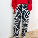 Pantaloni Zebra Animalier Chic