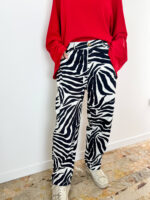 Pantaloni Zebra Animalier Chic