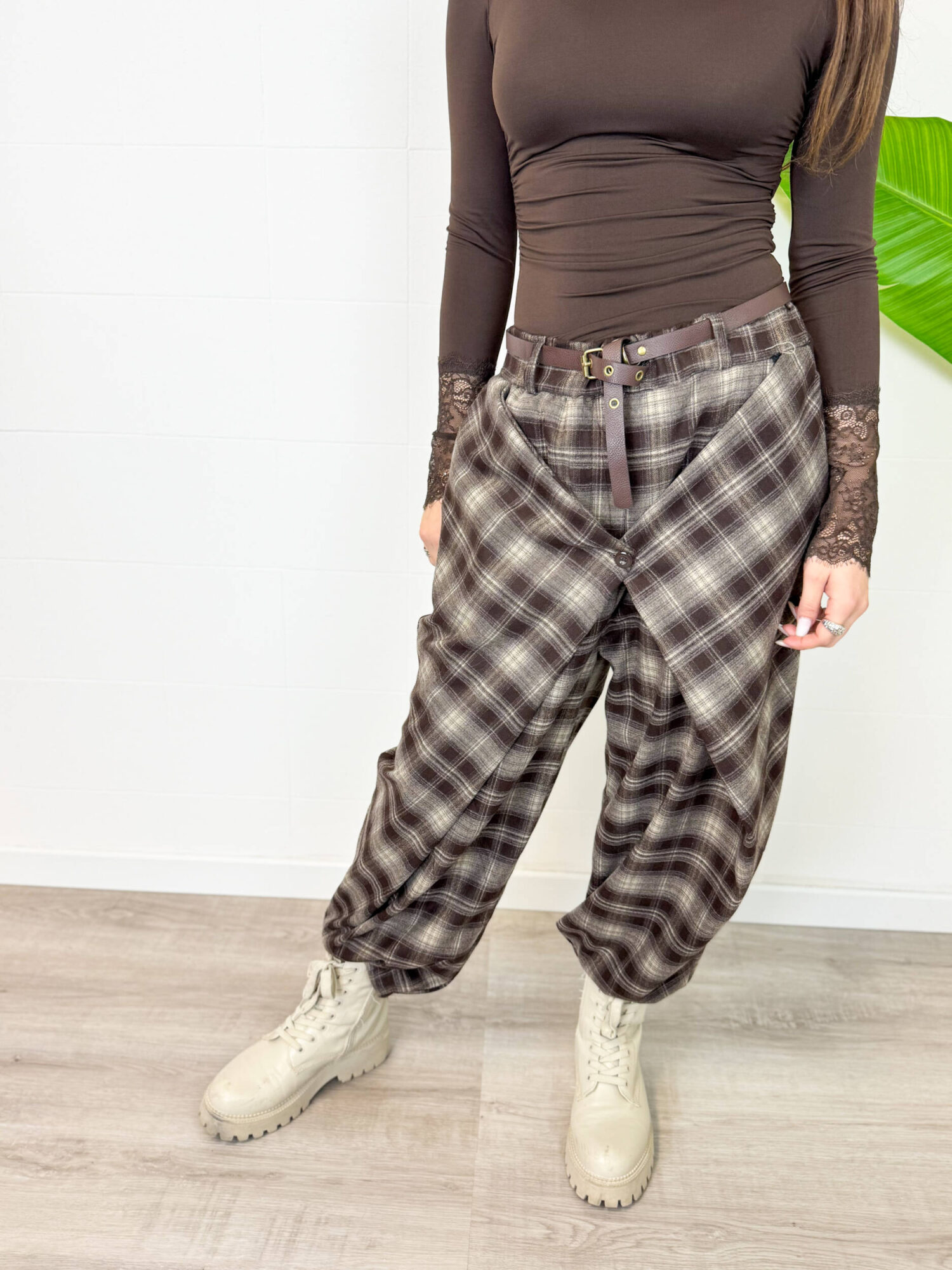 Pantaloni Cargo Tartan - immagine 6