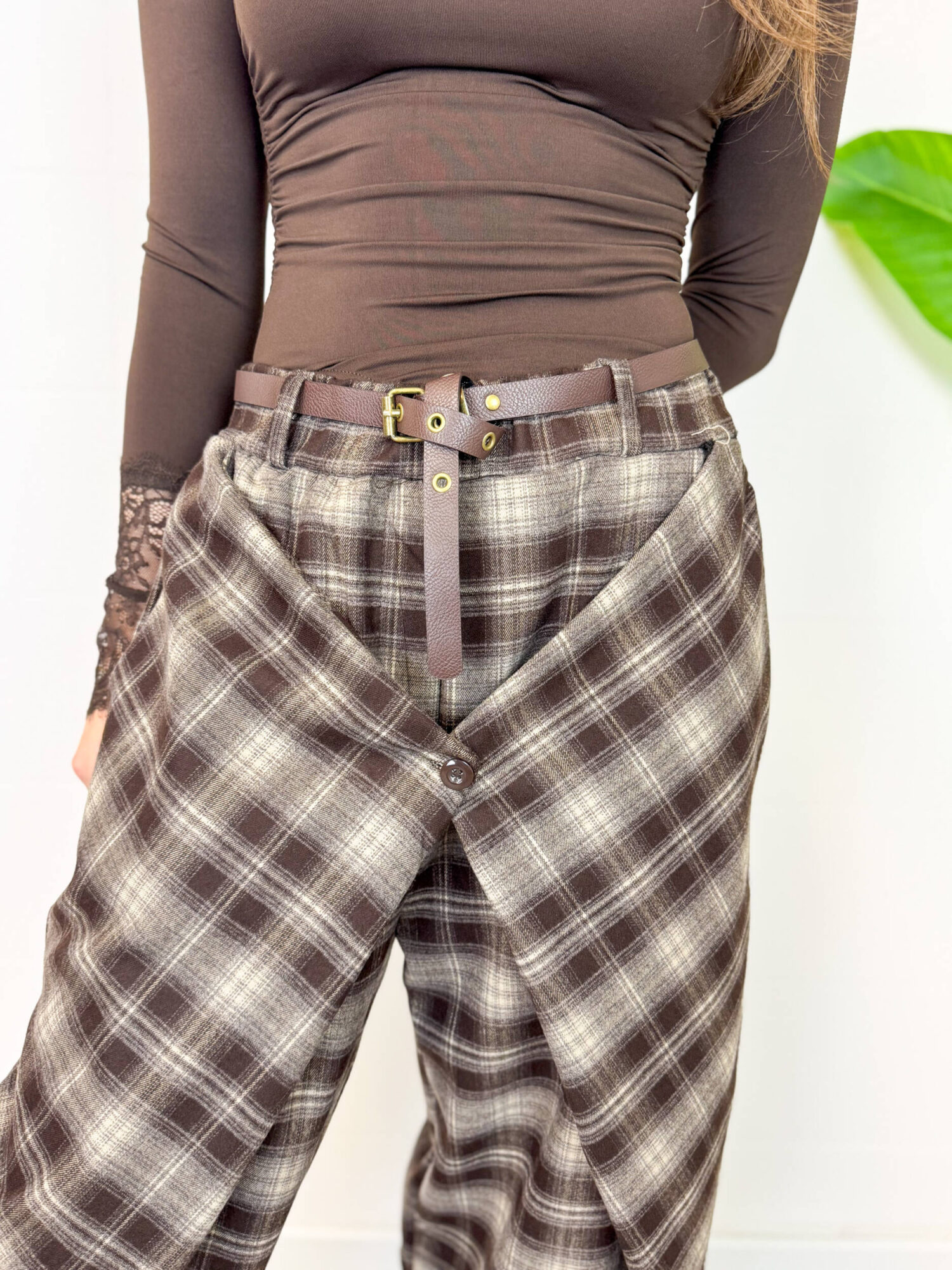 Pantaloni Cargo Tartan - immagine 2